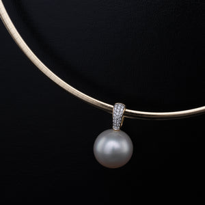 16mm South Sea & Diamond Pendant