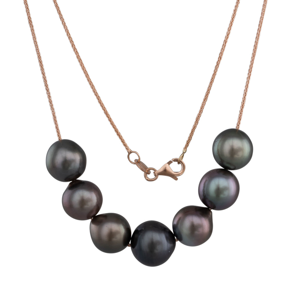 Tahitian Pearl Slider Necklace