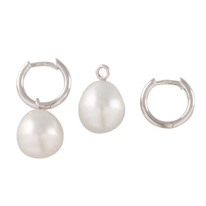 South Sea Pearl Huggie Earrings