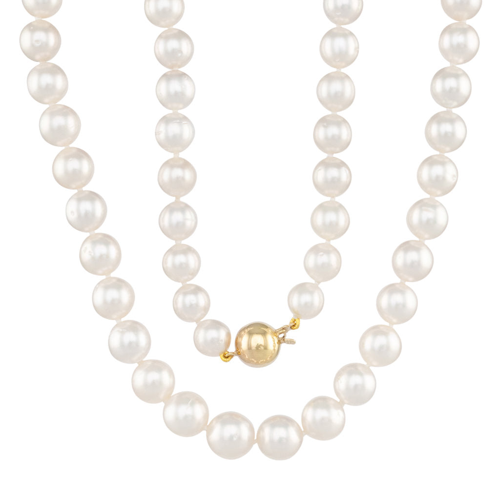 Round White South Sea Strand