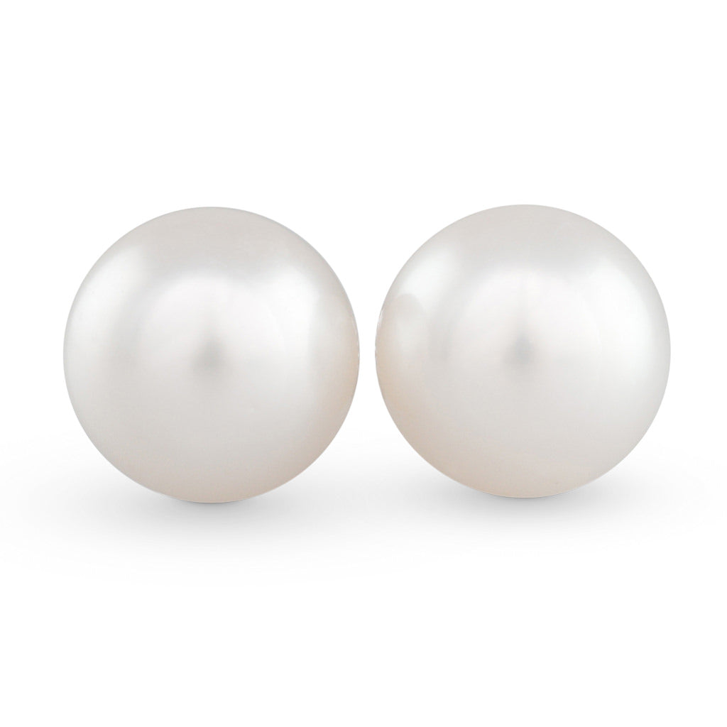 12mm Round South Sea Stud Earrings