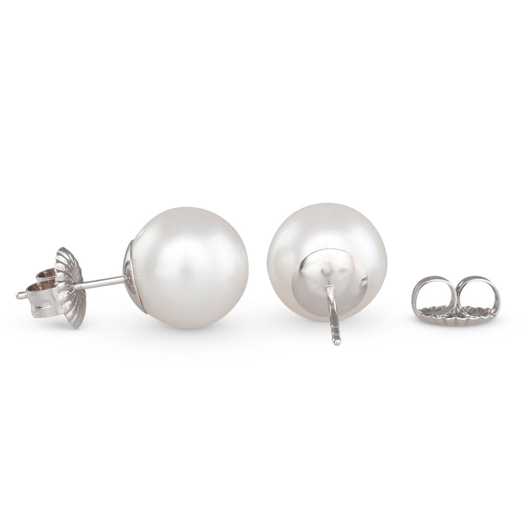 12mm Round South Sea Stud Earrings