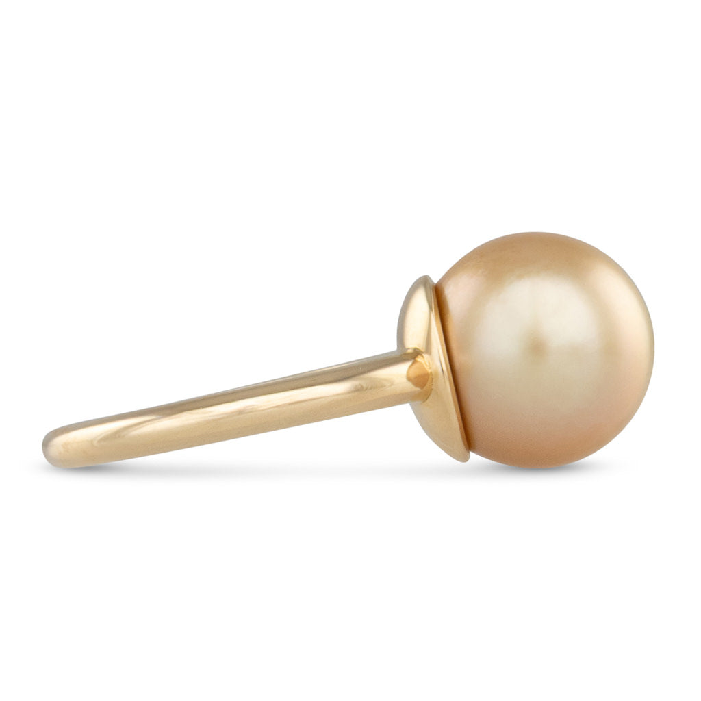 Gold South Sea Pearl Ring