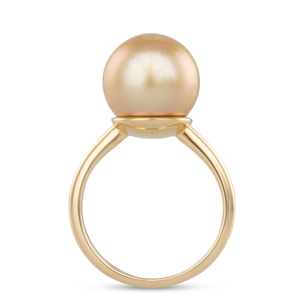 Gold South Sea Pearl Ring