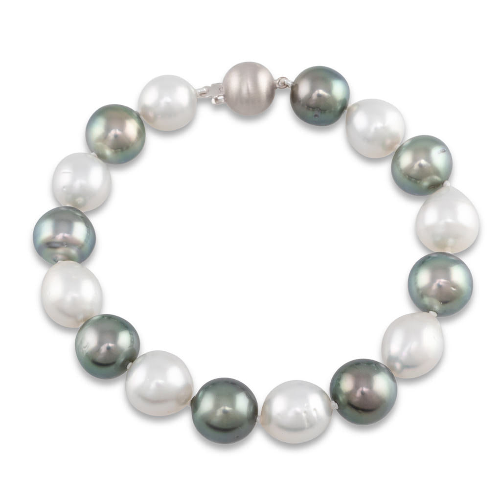 Two Tone South Sea Pearl Bracelet