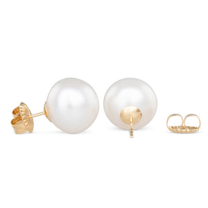 Pair 15mm Button South Sea Pearls