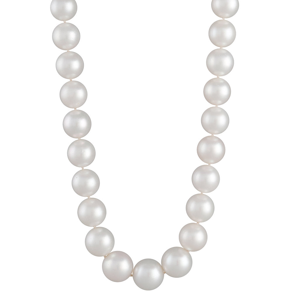 Round White South Sea Pearl Strand