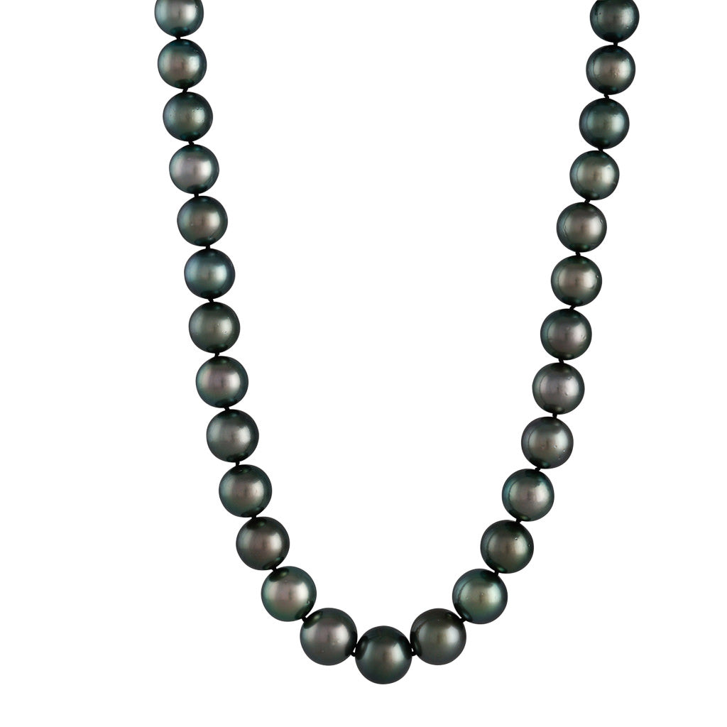 Peacock Green Tahitian Pearl Strand