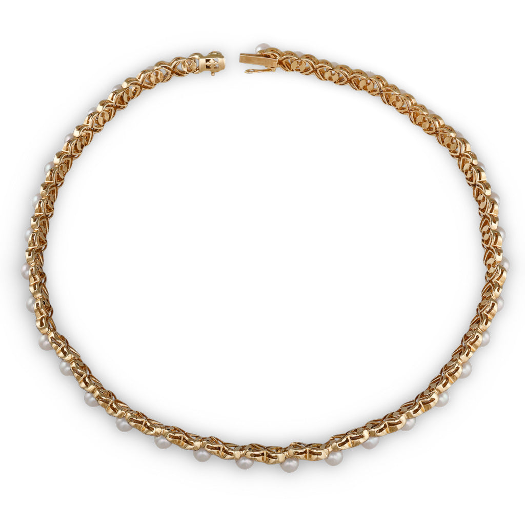 Akoya Pearl & Diamond Necklace