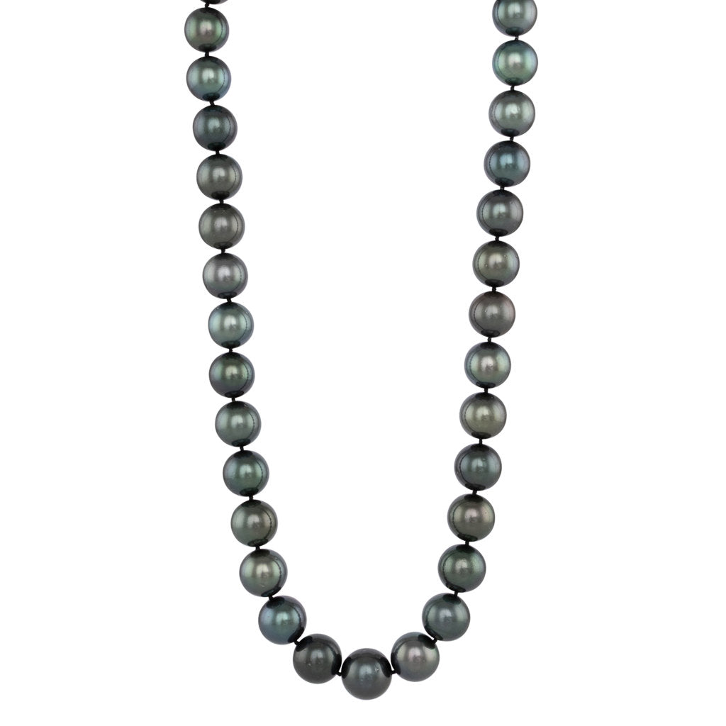 Round Dark Green Tahitian Strand