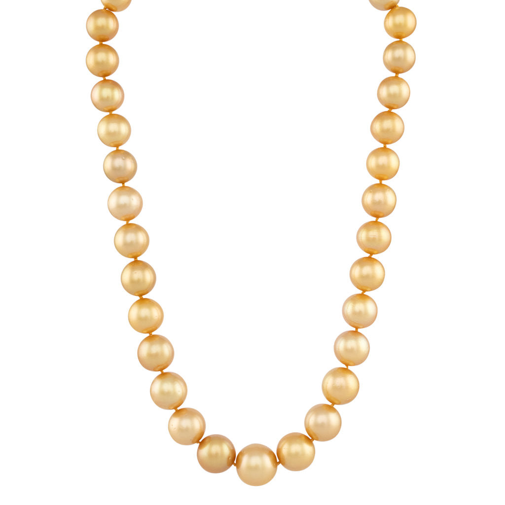 Semi Round Gold South Sea Strand