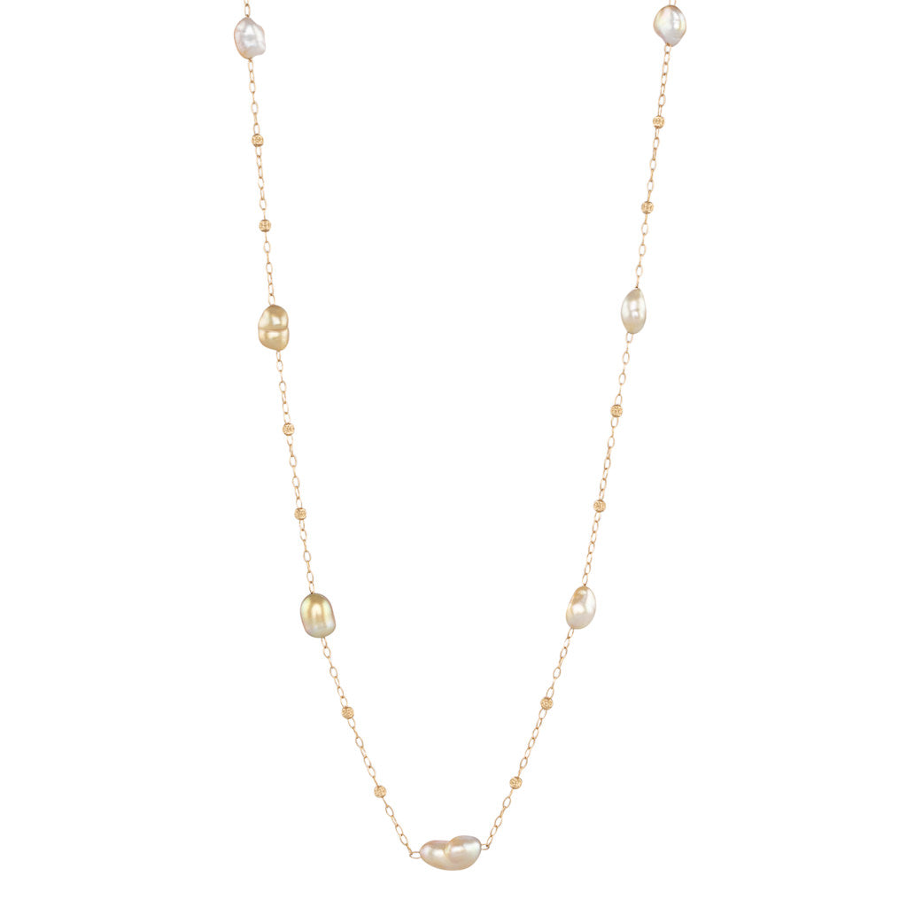 Matinee Scattered Gold Keshi Chain