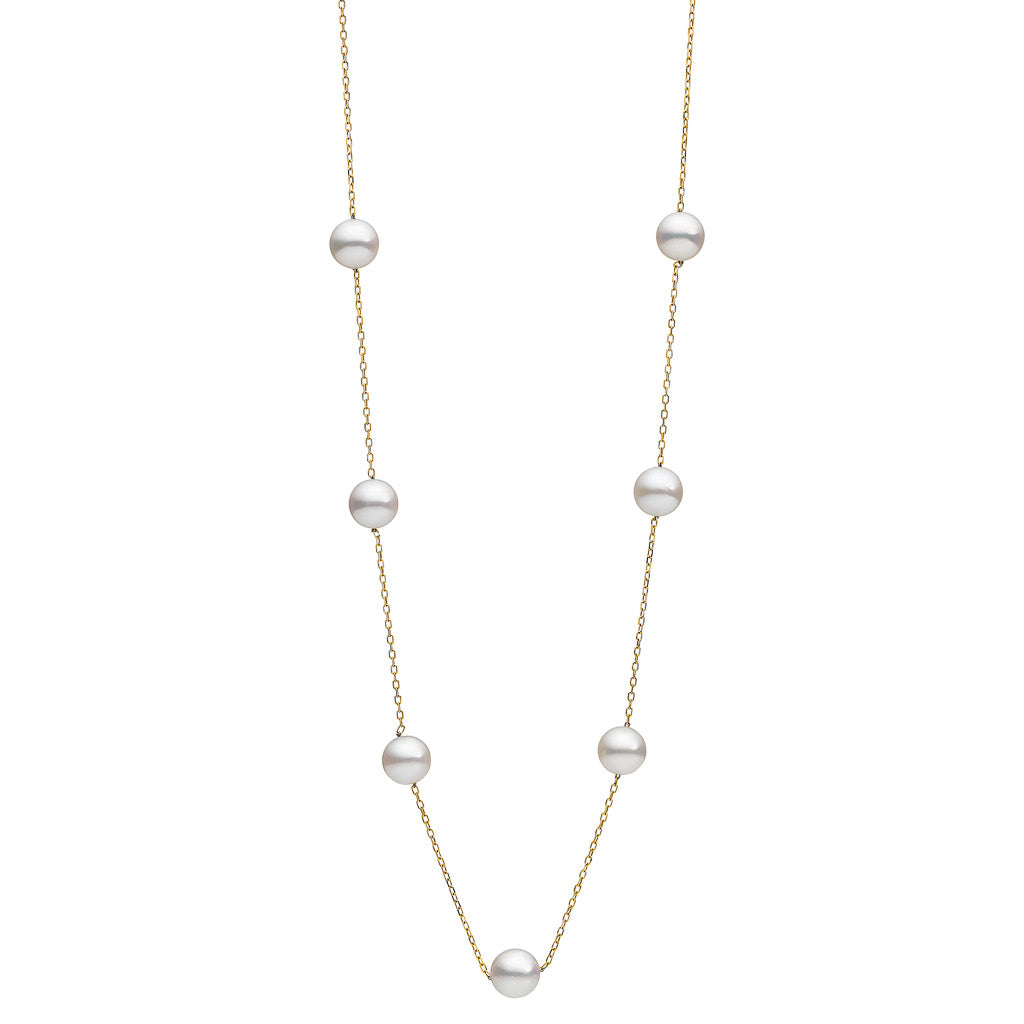 Scattered Japanese Akoya Chain