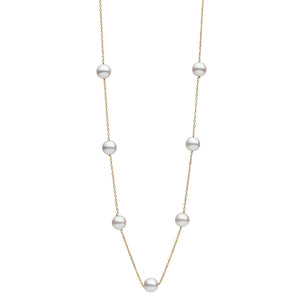 Scattered Japanese Akoya Chain
