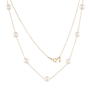 Scattered Japanese Akoya Chain