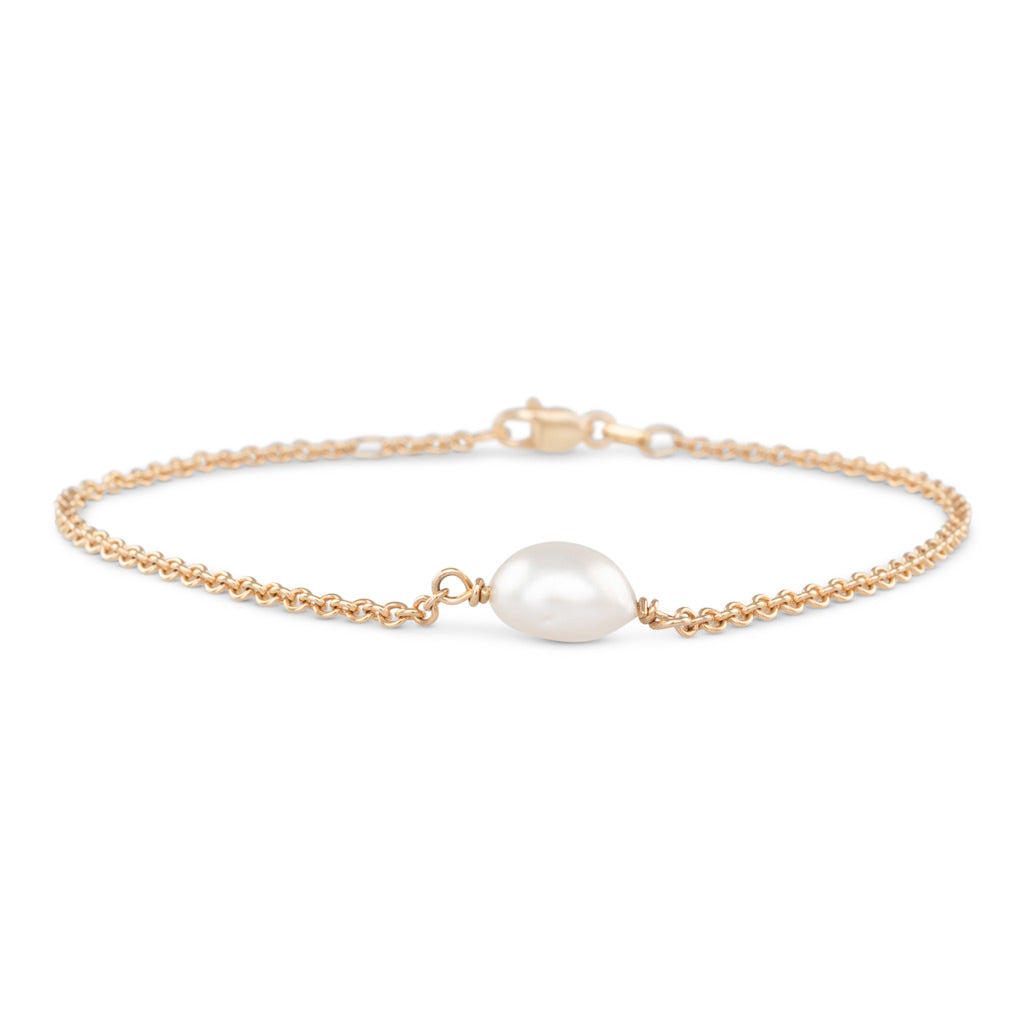 Single Keshi Pearl Bracelet