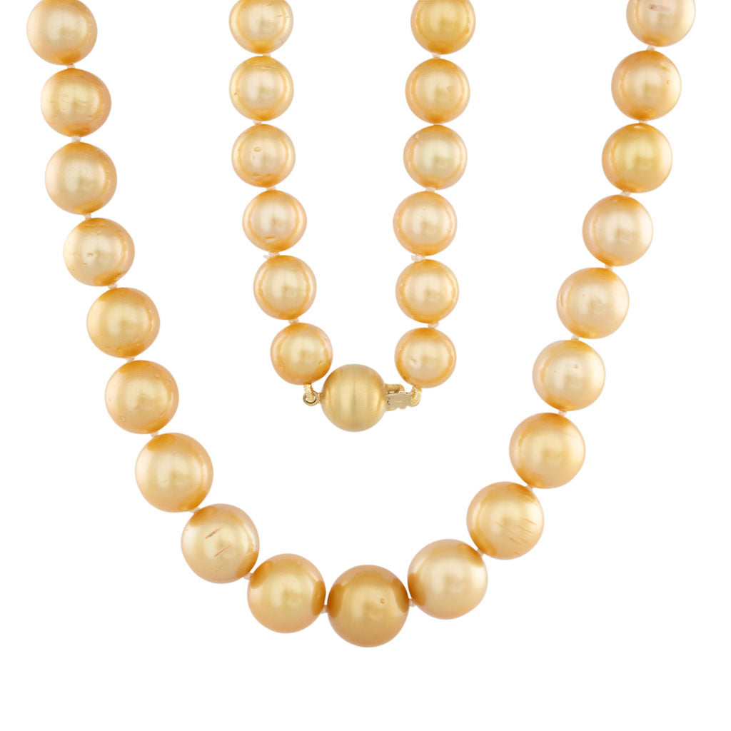 9 - 12mm Gold South Sea Strand
