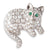 Diamond Cat Brooch/Pendant