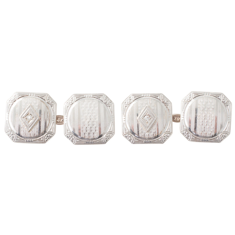 Art Deco Diamond set Cufflinks