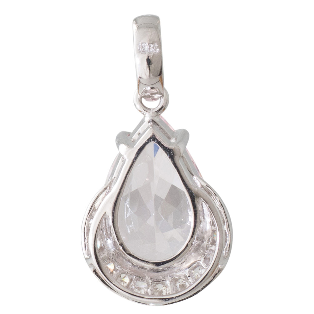 Morganite and Diamond Pendant