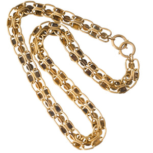 Fancy Link Victorian Gold Collar
