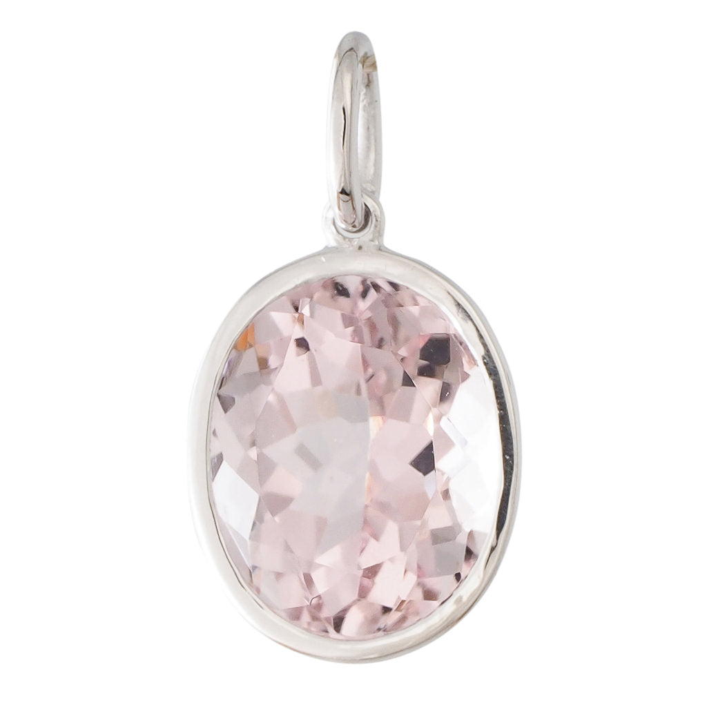 Morganite Drop Pendant