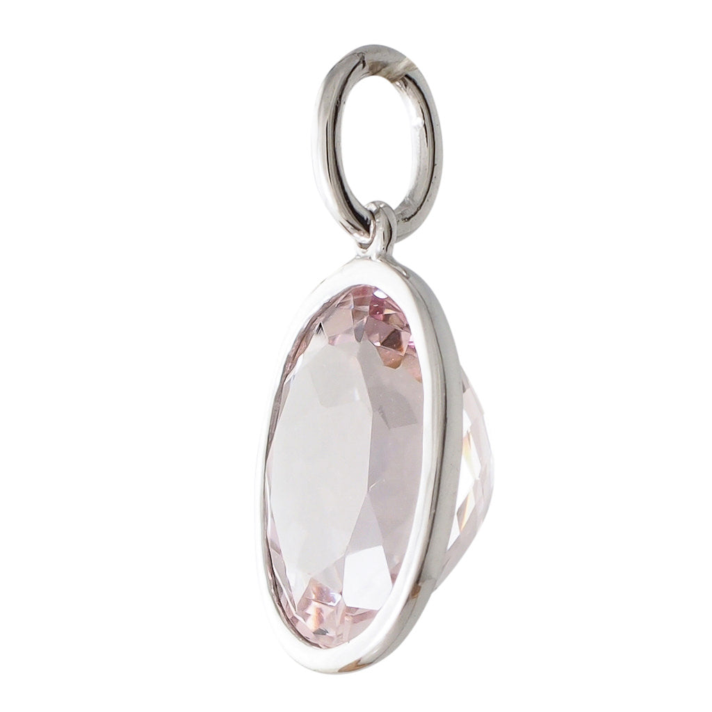 Morganite Drop Pendant
