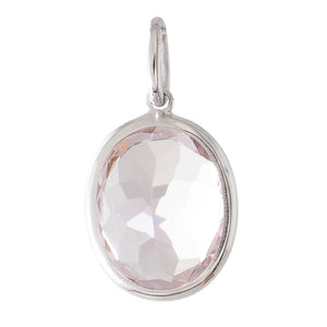 Morganite Drop Pendant