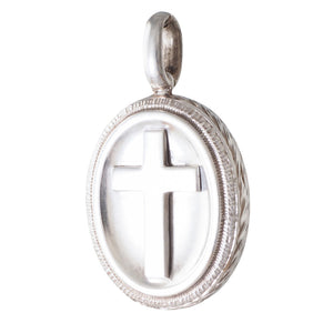 A Silver Locket with Cross