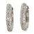 White Gold and Diamond Huggies