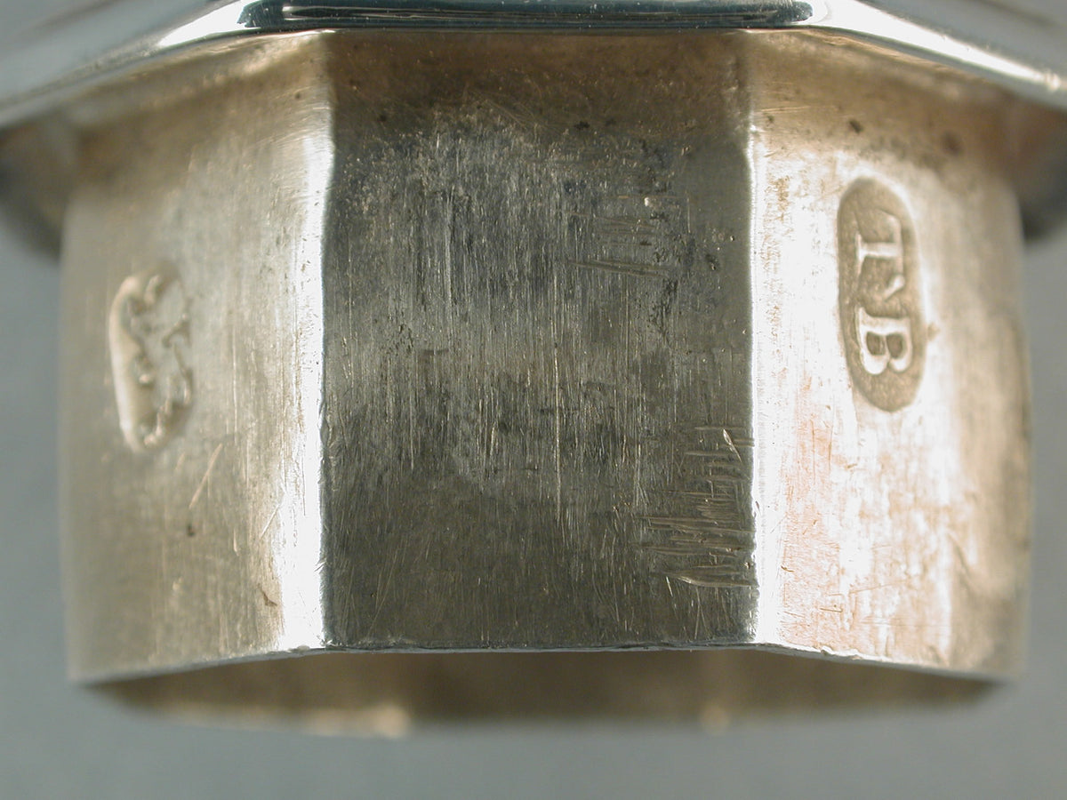 Three George I Octagonal Castors