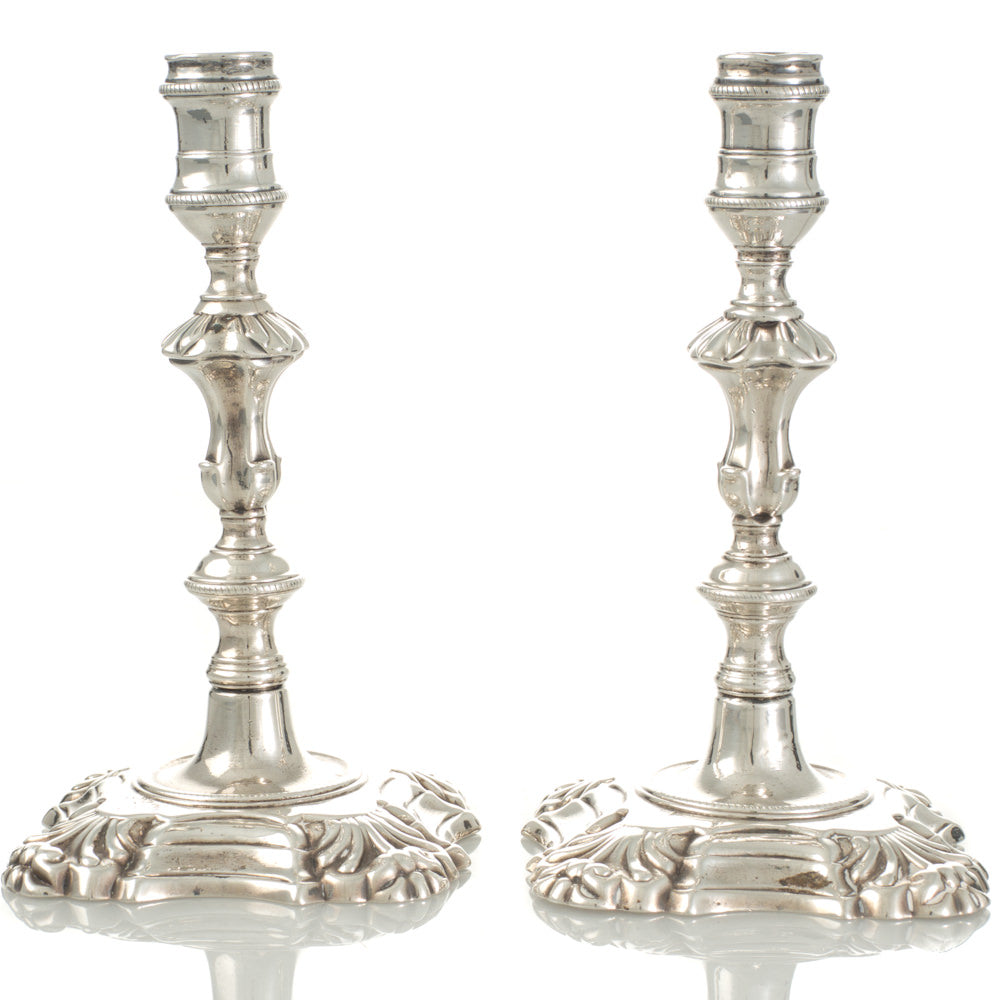 A Pair of Cast Taper Sticks