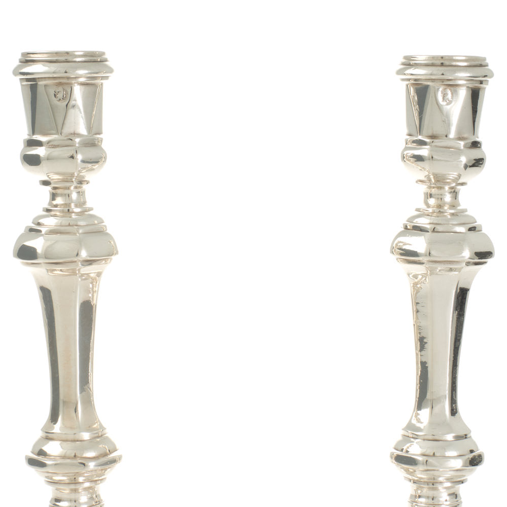 A Pair of George I Candlesticks